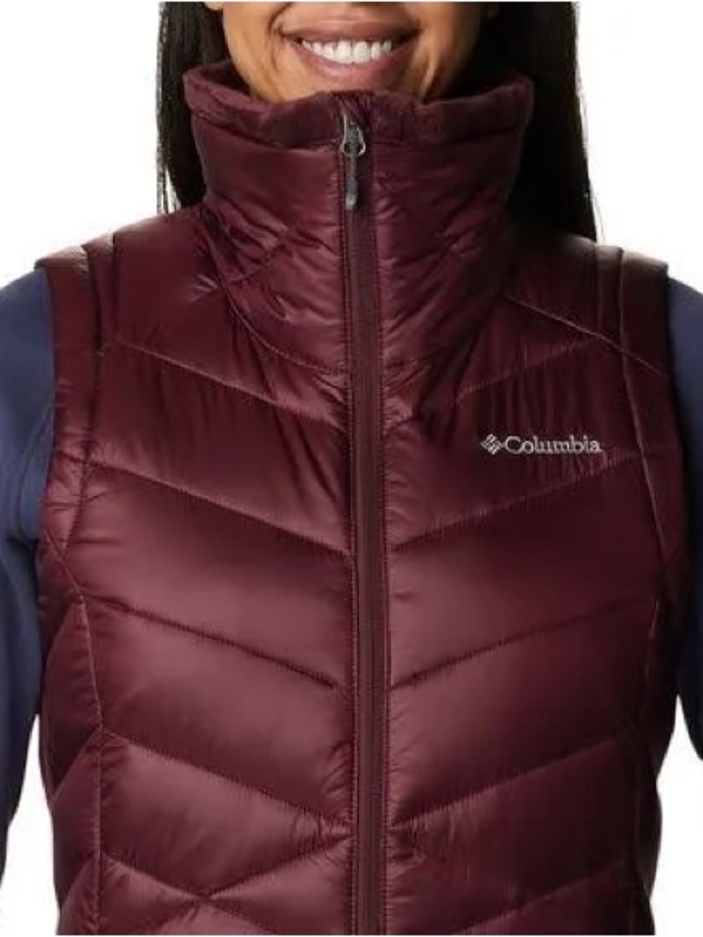 Columbia Women's Joy Peak Vest in Burgundy